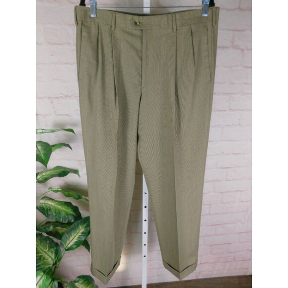 Dockers Wool Blend Relaxed Pleat Pants 36x30 Classic Menswear - Picture 1 of 12